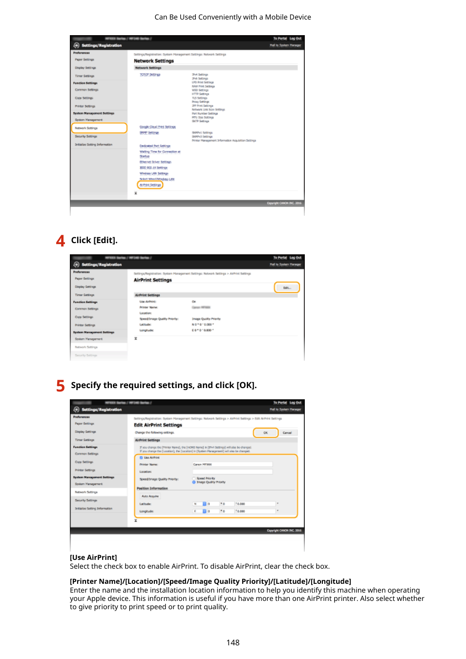 Canon i-SENSYS MF244dw User Manual | Page 154 / 477