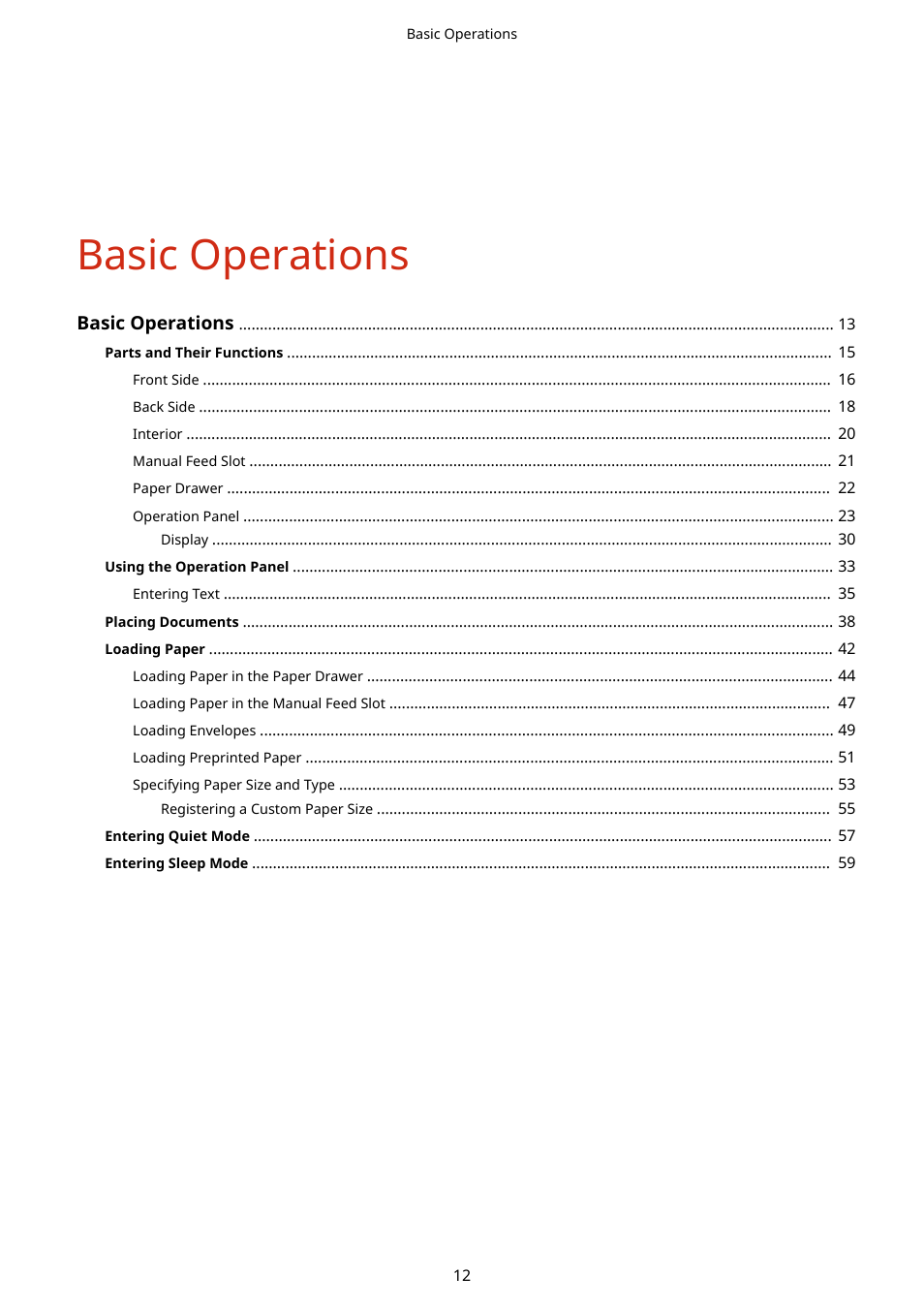 Basic operations | Canon i-SENSYS MF244dw User Manual | Page 18 / 477