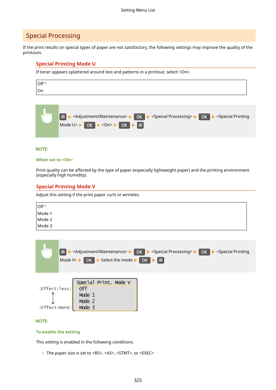 Special processing | Canon i-SENSYS MF244dw User Manual | Page 331 / 477