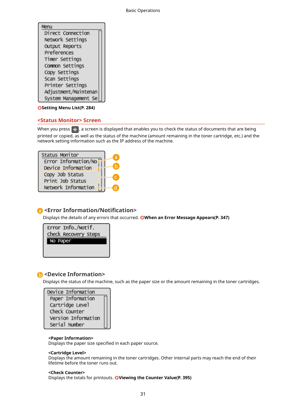 Canon i-SENSYS MF244dw User Manual | Page 37 / 477