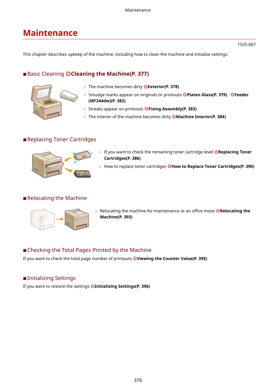 Maintenance | Canon i-SENSYS MF244dw User Manual | Page 382 / 477