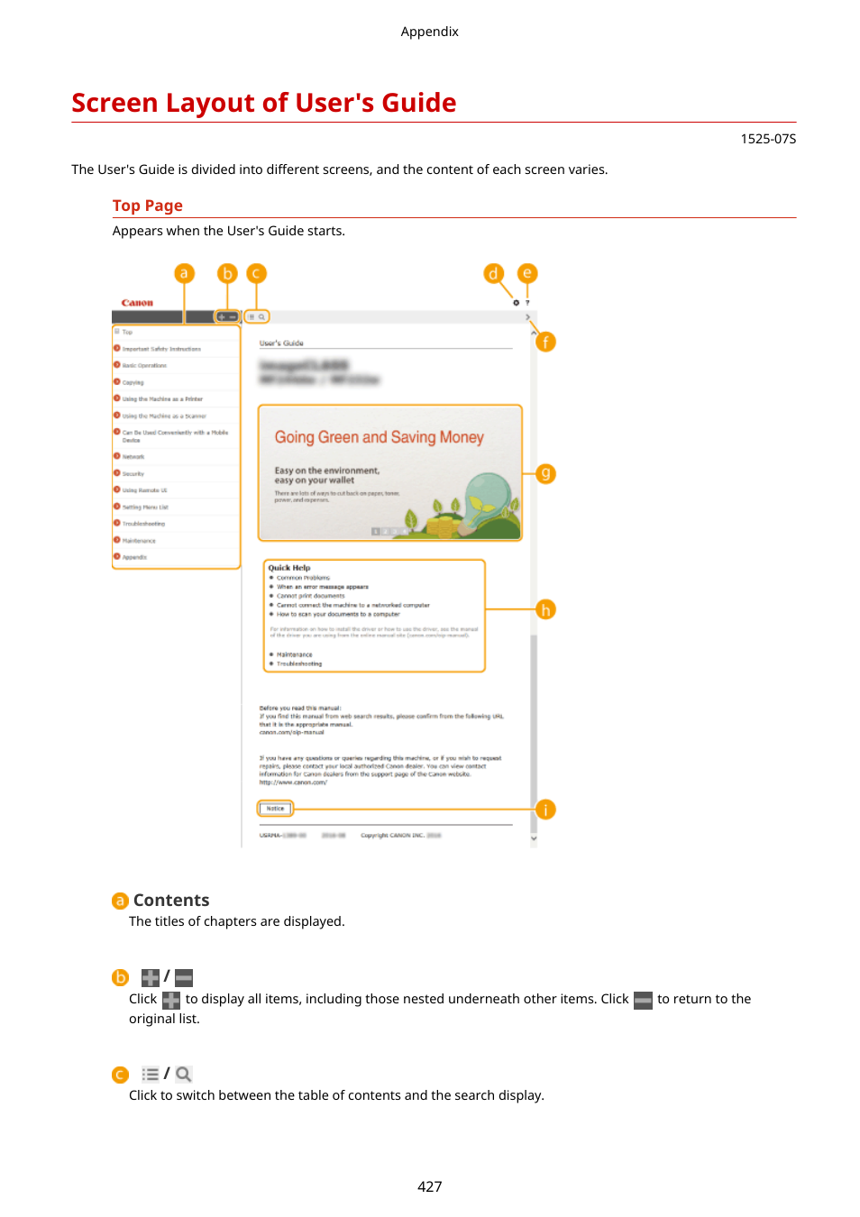 Screen layout of user's guide | Canon i-SENSYS MF244dw User Manual | Page 433 / 477