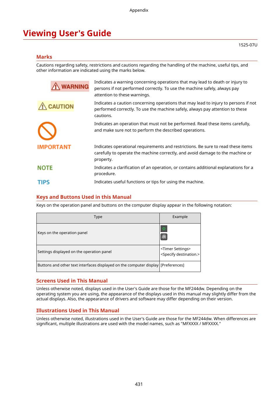 Viewing user's guide | Canon i-SENSYS MF244dw User Manual | Page 437 / 477