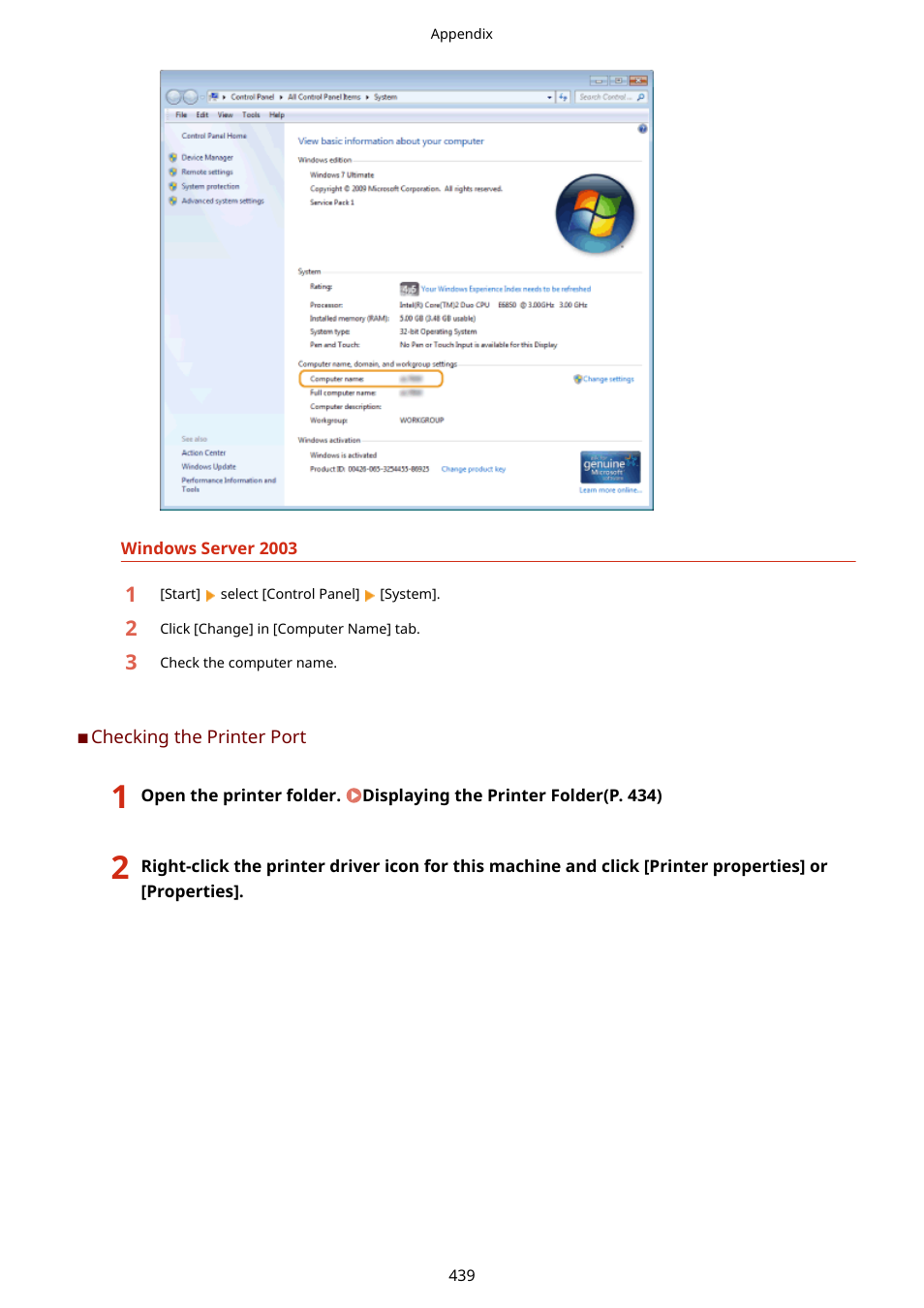 Checking the printer port(p. 439) | Canon i-SENSYS MF244dw User Manual | Page 445 / 477