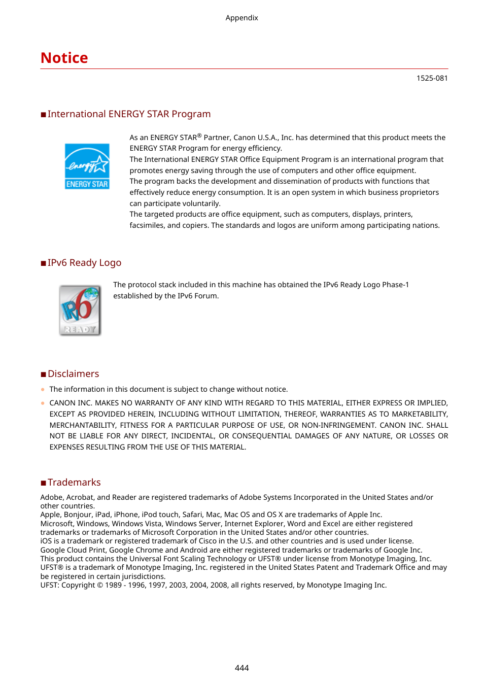 Notice | Canon i-SENSYS MF244dw User Manual | Page 450 / 477