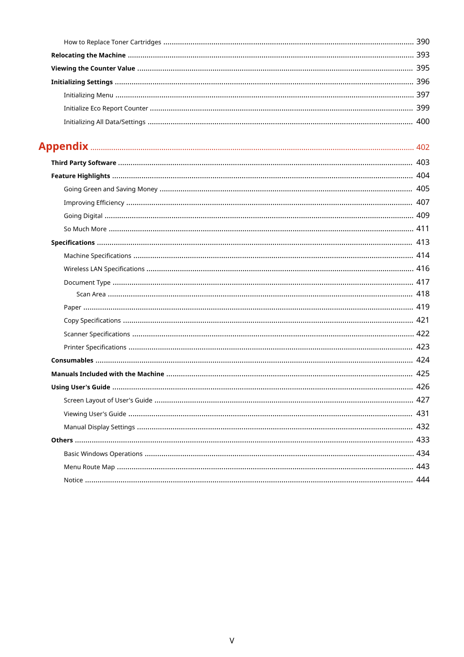 Appendix | Canon i-SENSYS MF244dw User Manual | Page 6 / 477