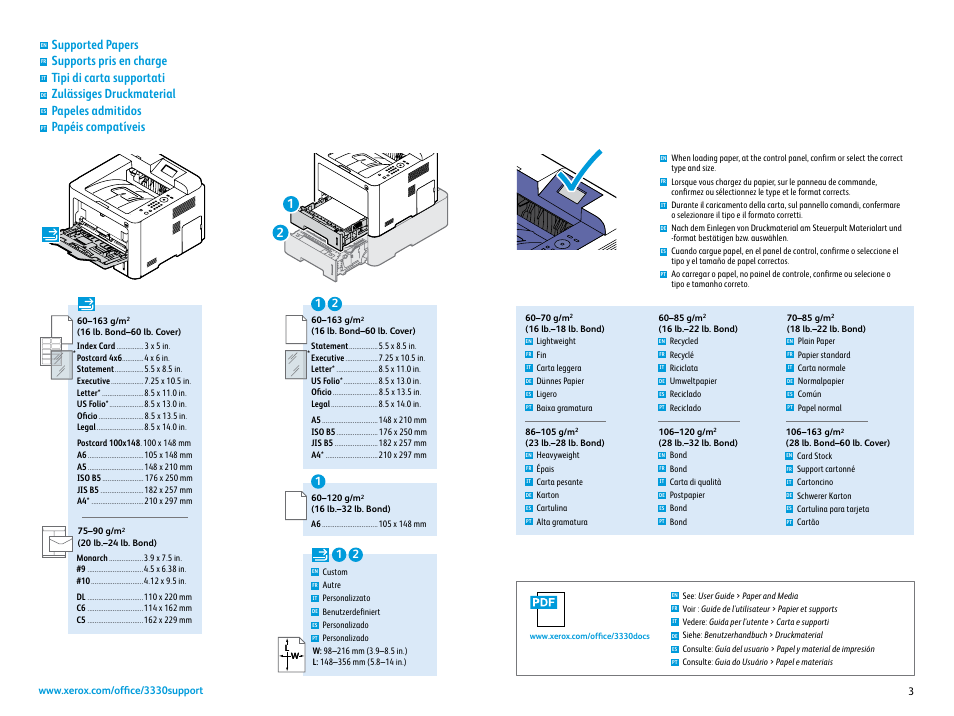 Xerox Phaser 3330 User Manual | Page 3 / 5