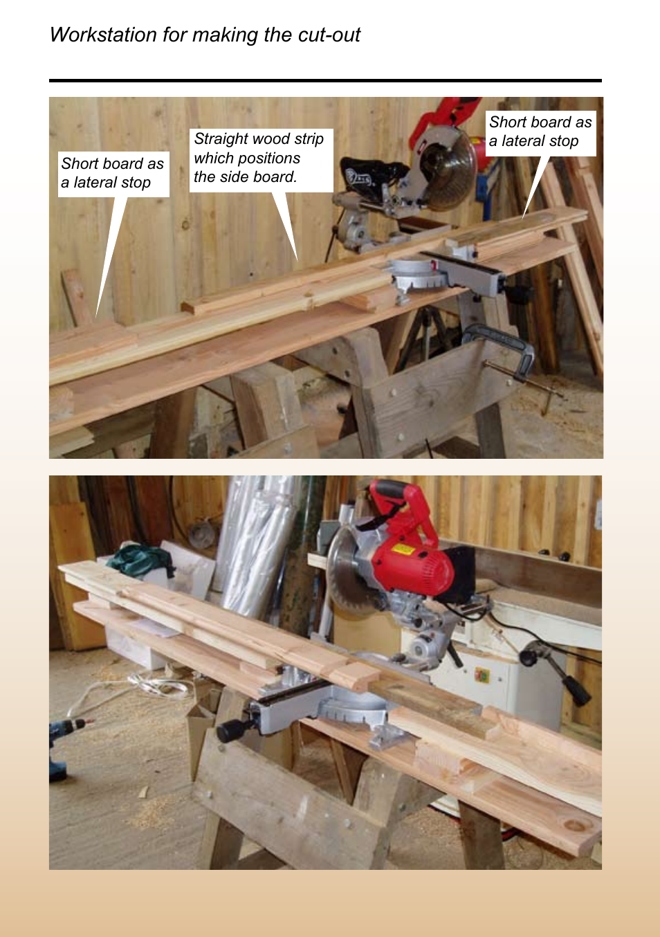 Workstation for making the cut-out | Logosol M8 User Manual | Page 18 / 40
