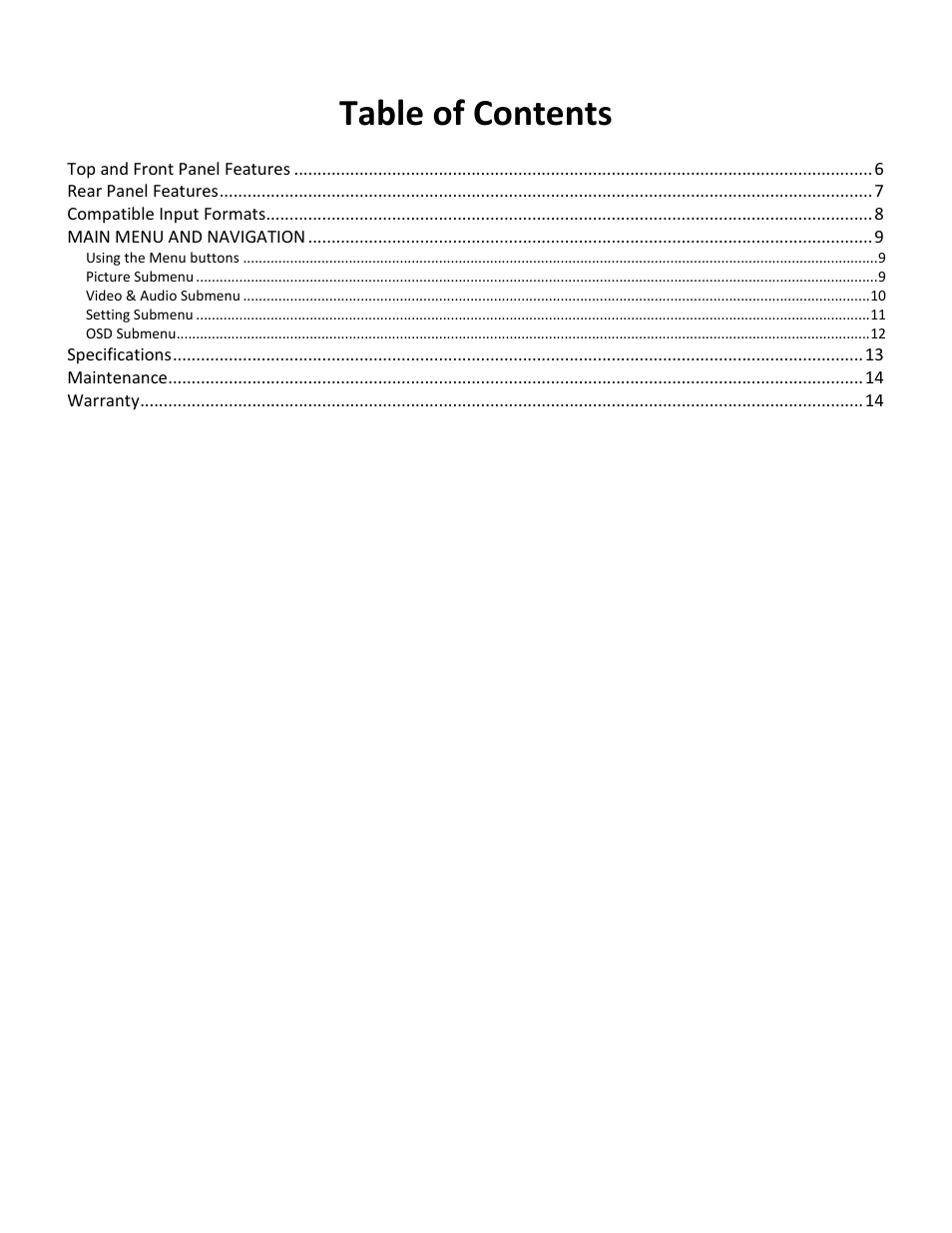 Marshall Electronics V-LCD70-AFHD User Manual | Page 3 / 16