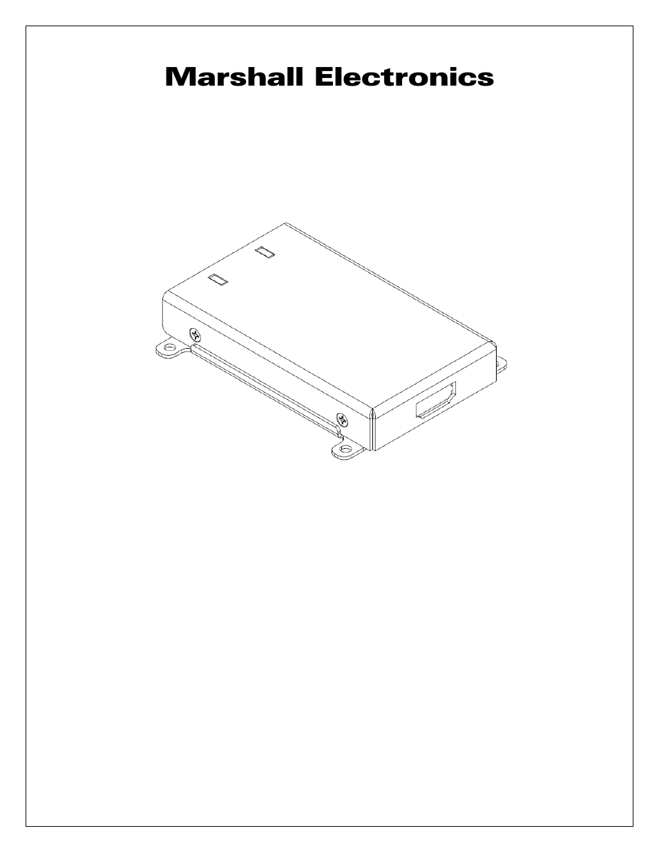 Marshall Electronics VAC-11HU3 User Manual | 4 pages
