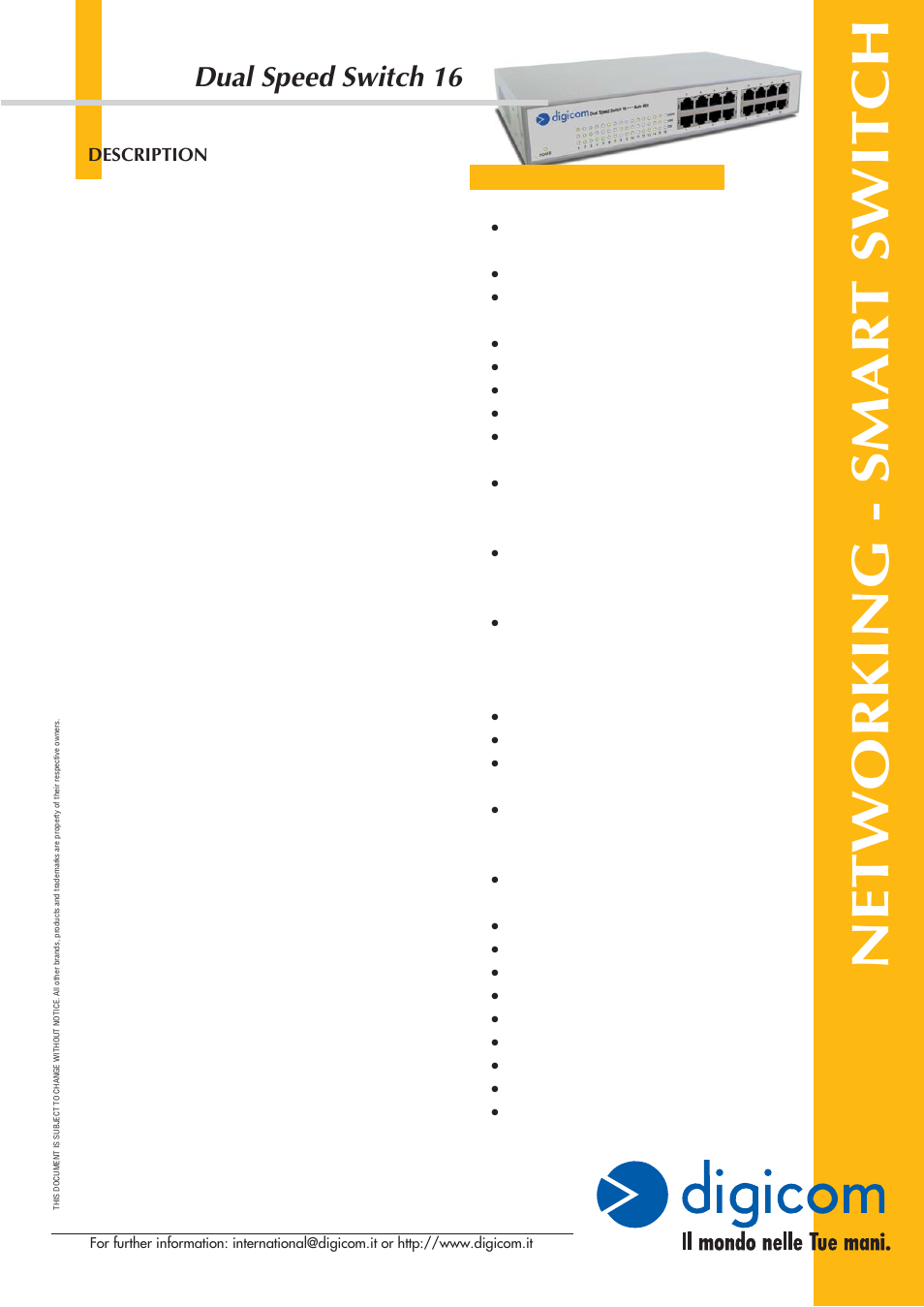 Digicom 8E4090 User Manual | 1 page