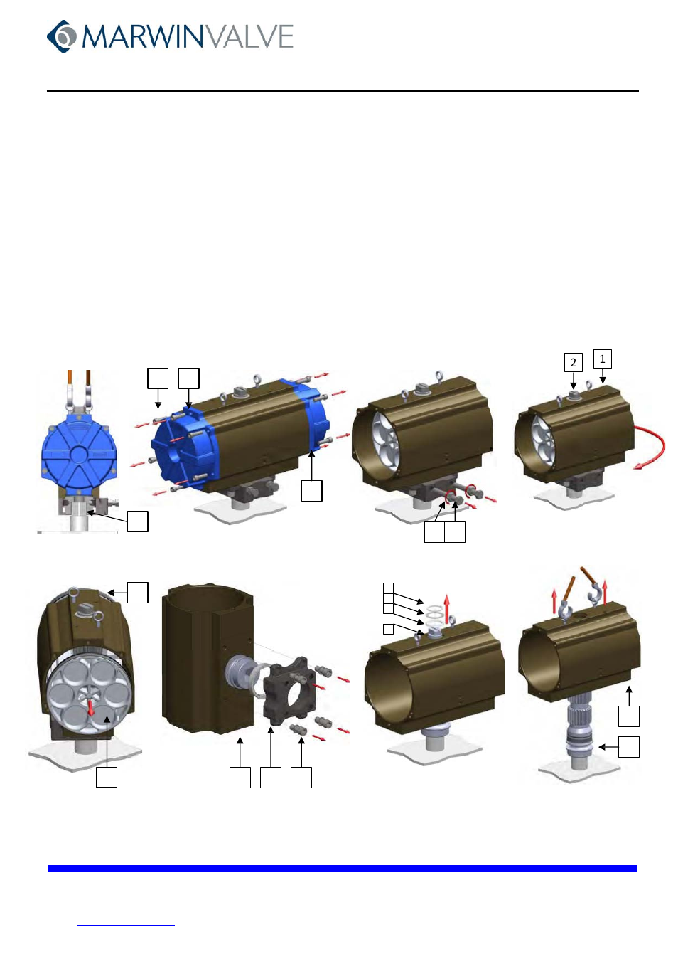 Instruction and maintenance manual | Marwin Valve UT Series Pneumatic Actuators User Manual | Page 6 / 10