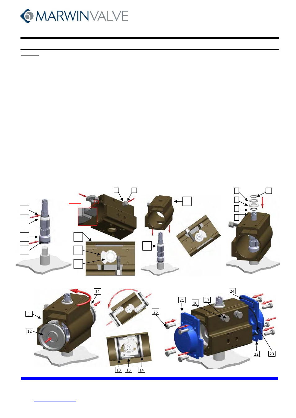 Instruction and maintenance manual | Marwin Valve UT Series Pneumatic Actuators User Manual | Page 7 / 10