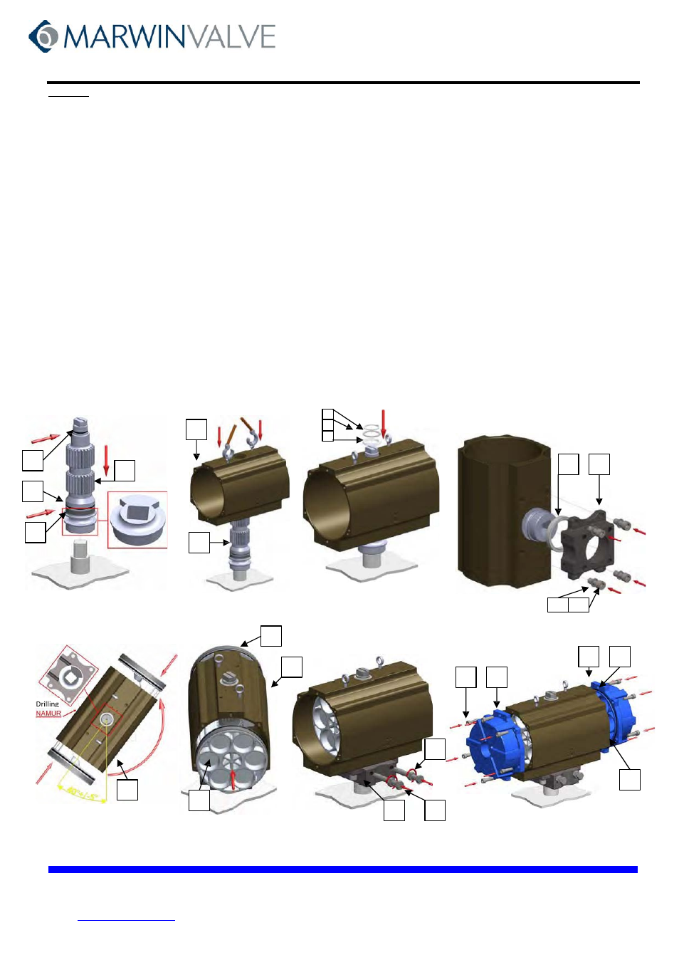 Instruction and maintenance manual | Marwin Valve UT Series Pneumatic Actuators User Manual | Page 8 / 10