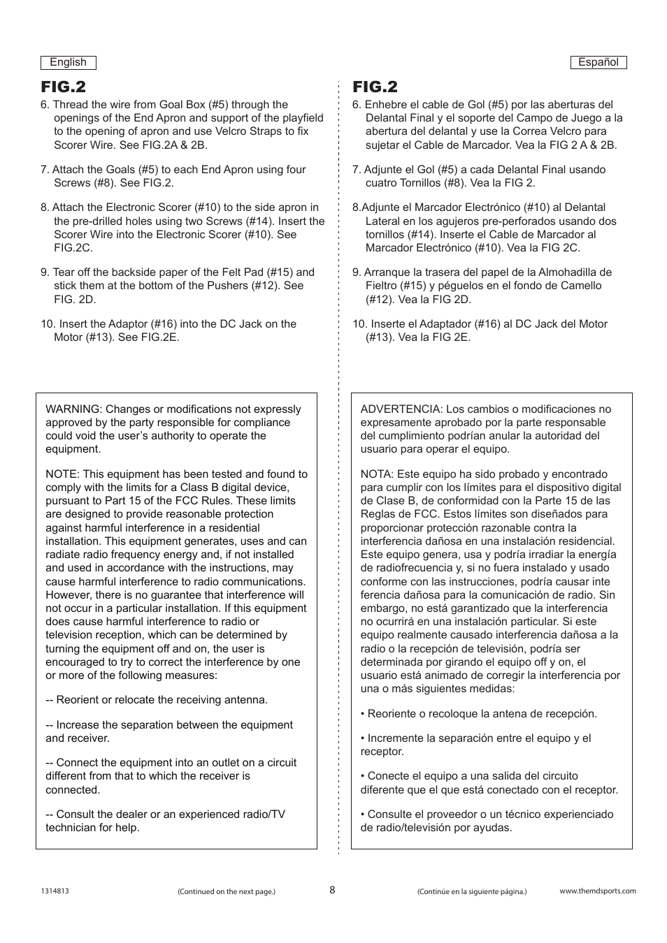 Fig.2 | Medal Sports SH1314813 User Manual | Page 9 / 11