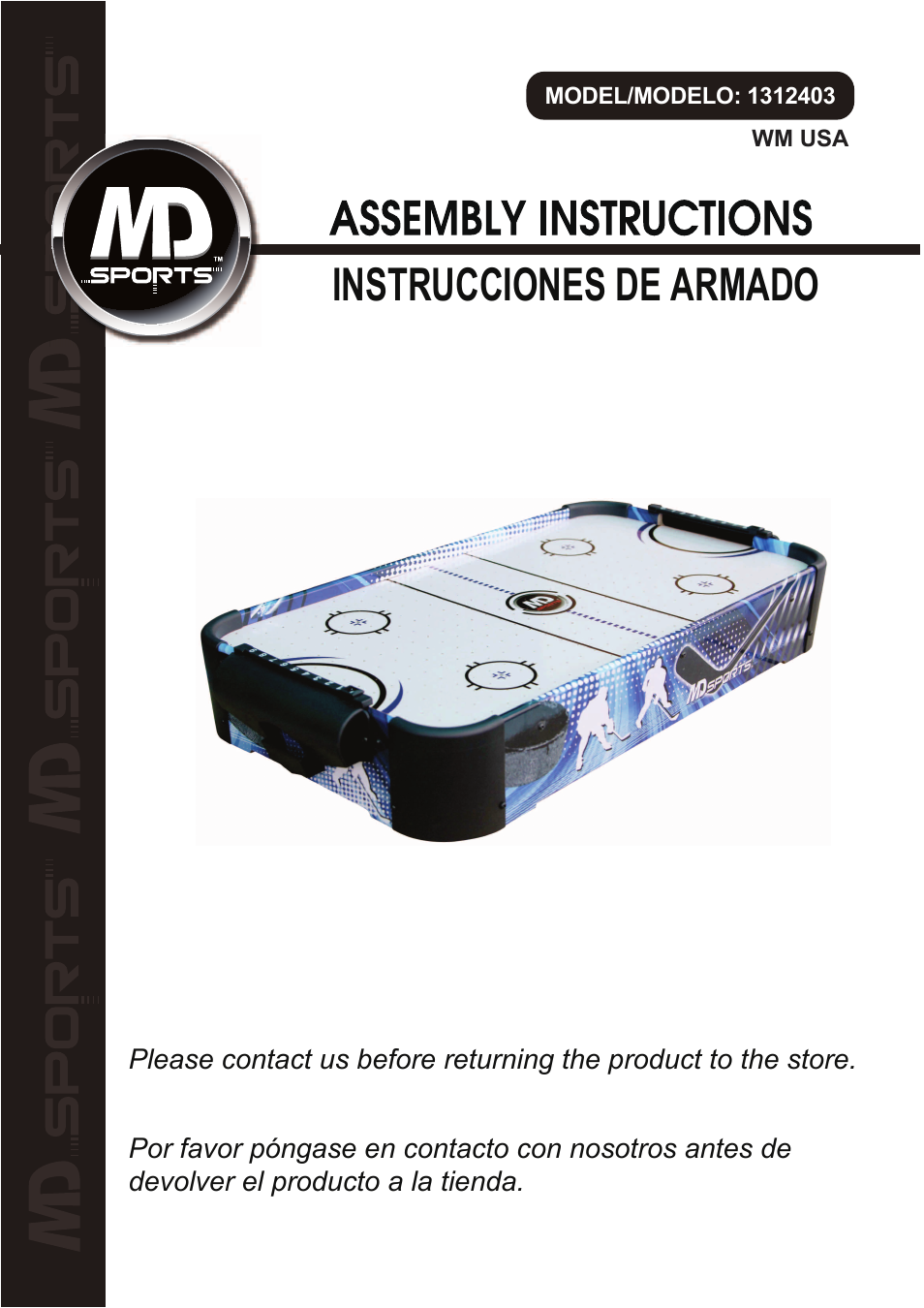 Medal Sports WMUS1312403 User Manual | 6 pages