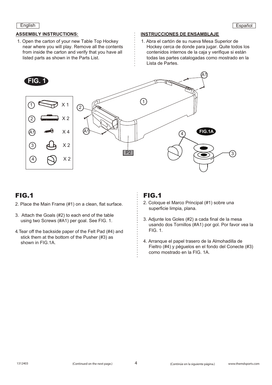 Fig. 1, Fig.1 | Medal Sports WMUS1312403 User Manual | Page 5 / 6