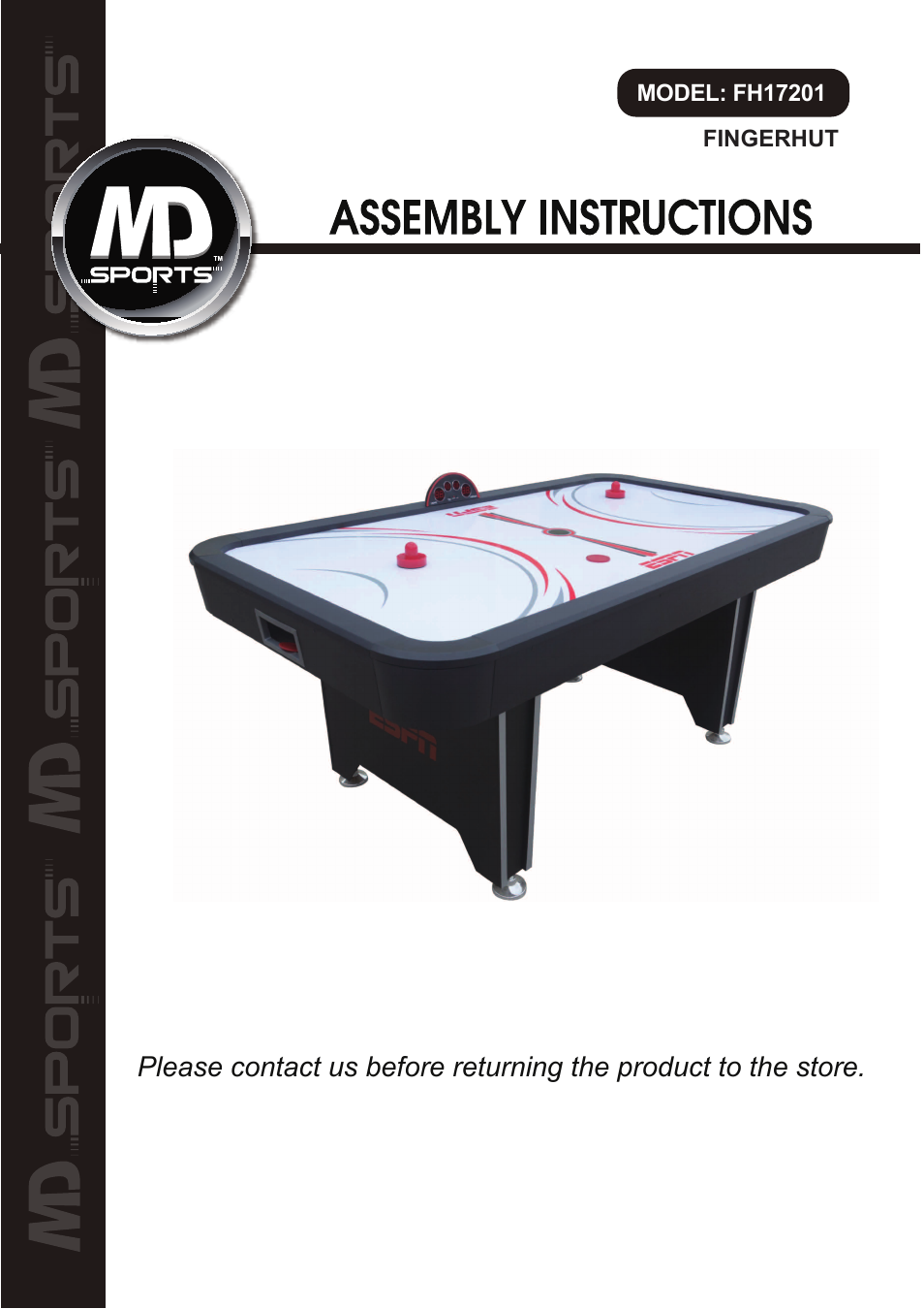 Medal Sports FH17201 User Manual | 8 pages