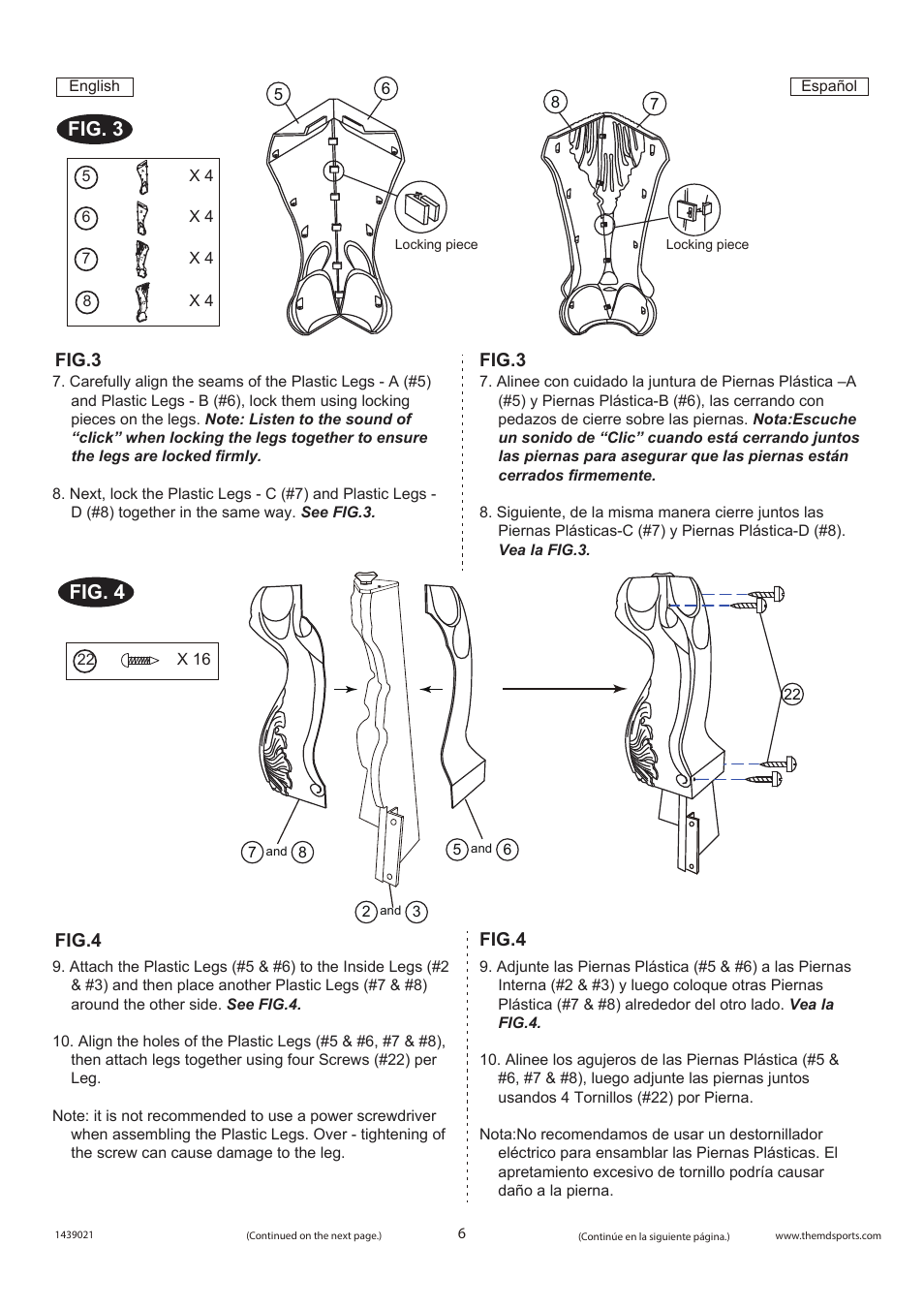 Fig. 4 fig. 3 | Medal Sports FH1439021 User Manual | Page 7 / 14