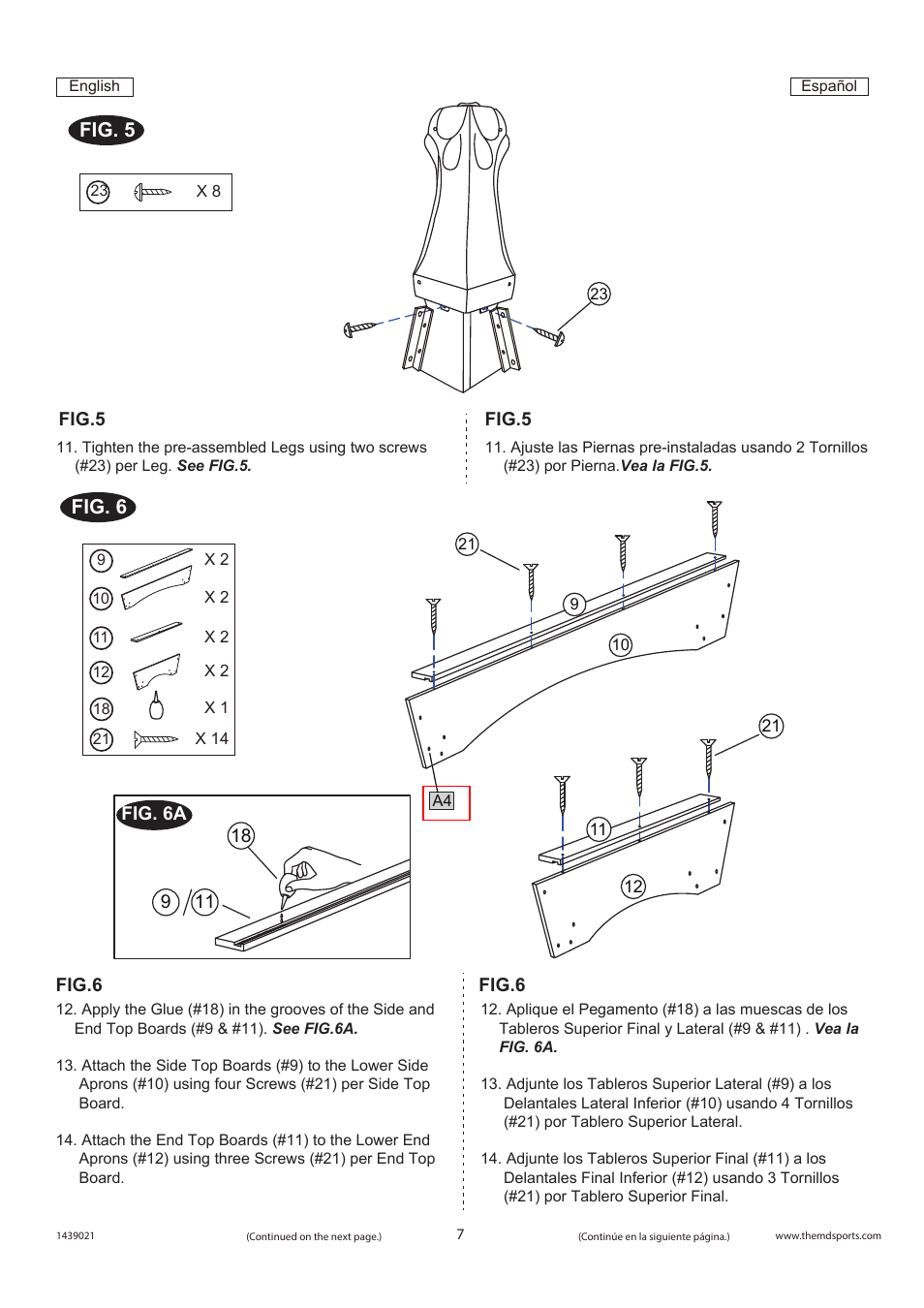 Fig. 5 fig. 6 | Medal Sports FH1439021 User Manual | Page 8 / 14