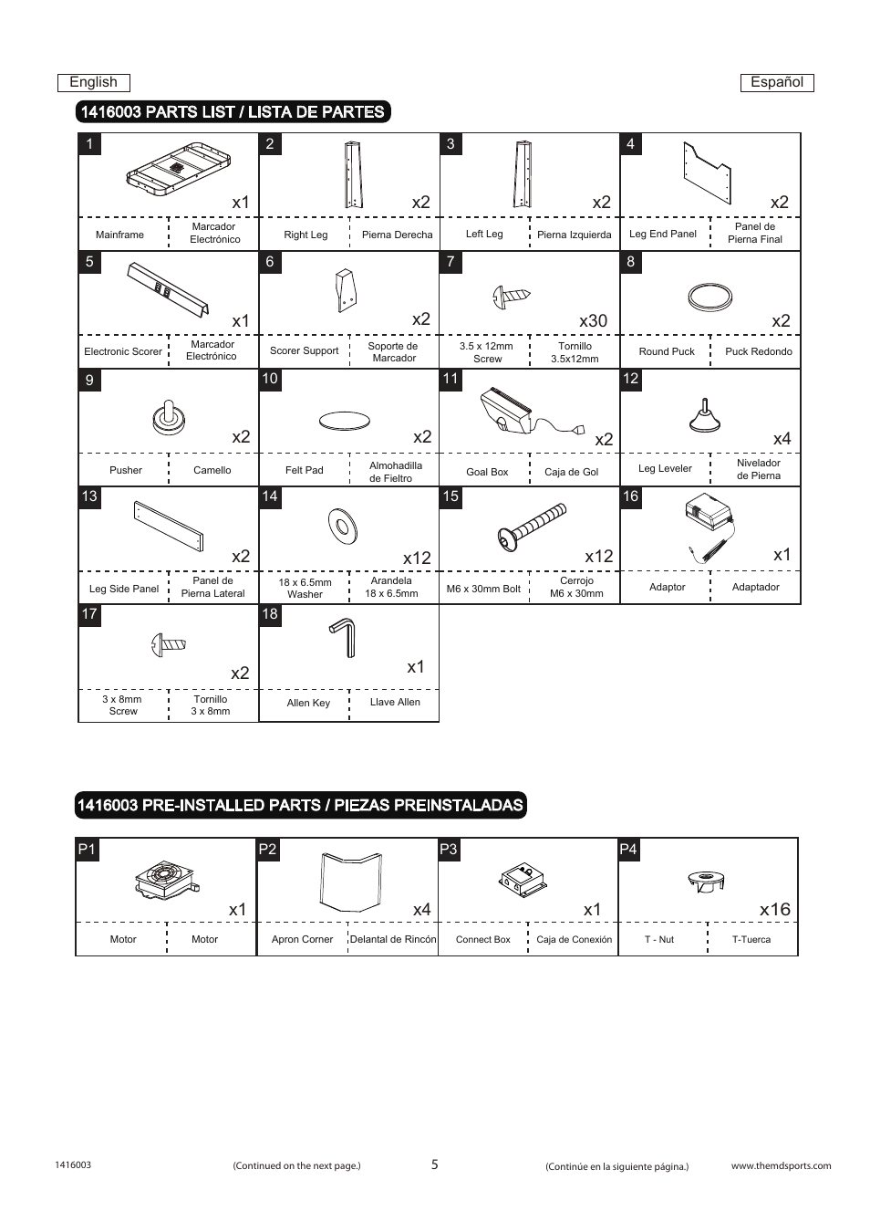 X1 x4 x1 | Medal Sports WM.com1416003 User Manual | Page 6 / 12