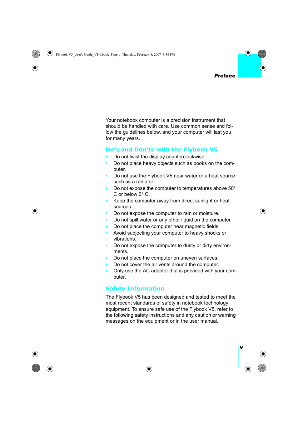 Dialogue Tech V5W1BBHA User Manual | Page 7 / 96