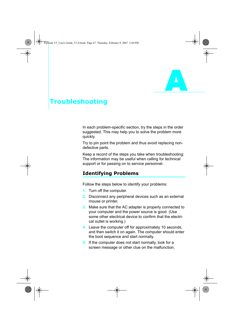 Troubleshooting | Dialogue Tech V5W1BBHA User Manual | Page 81 / 96