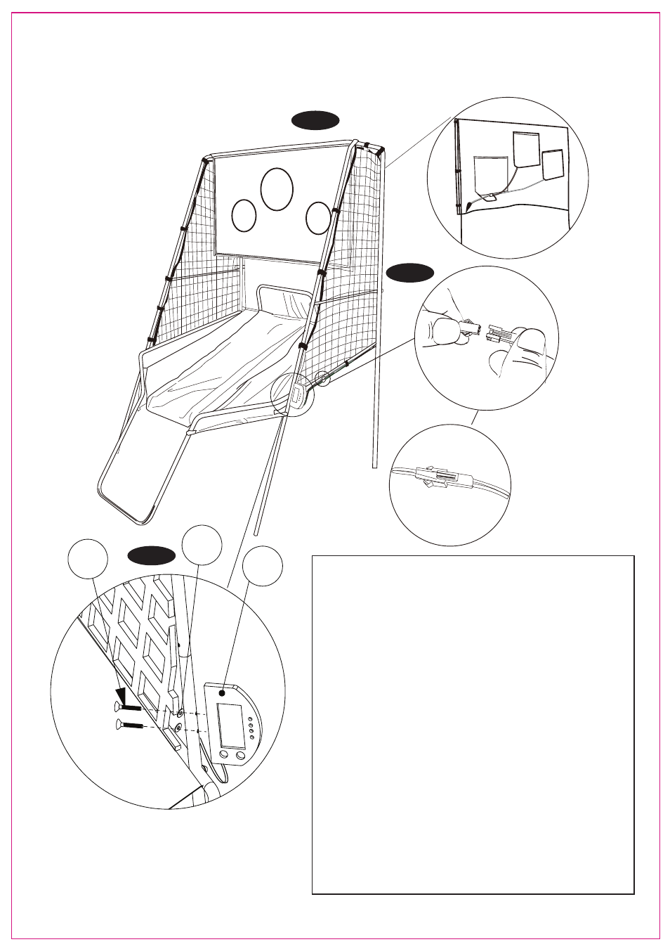 Electronic scorer operation | Medal Sports SH58403 User Manual | Page 13 / 27