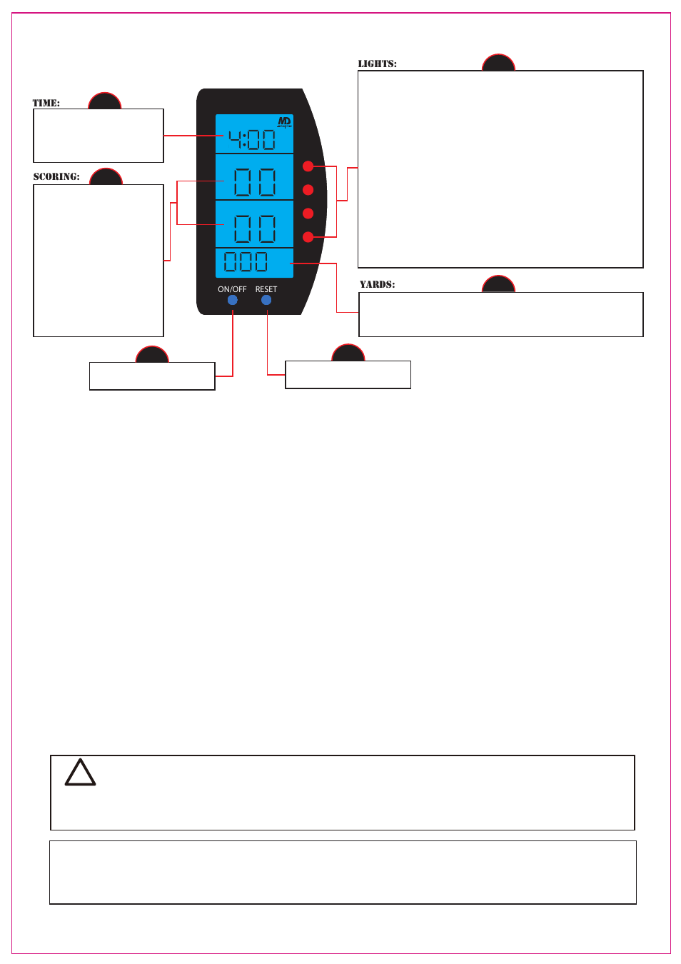 Warning | Medal Sports SH58403 User Manual | Page 14 / 27