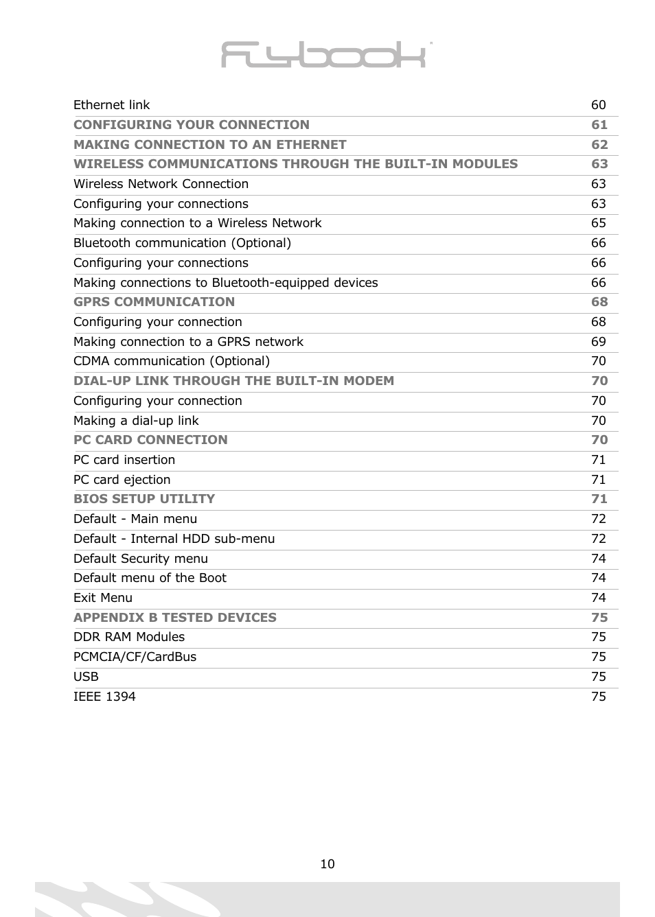 Dialogue Tech Flybook 3G Notebook PC User Manual | Page 10 / 84