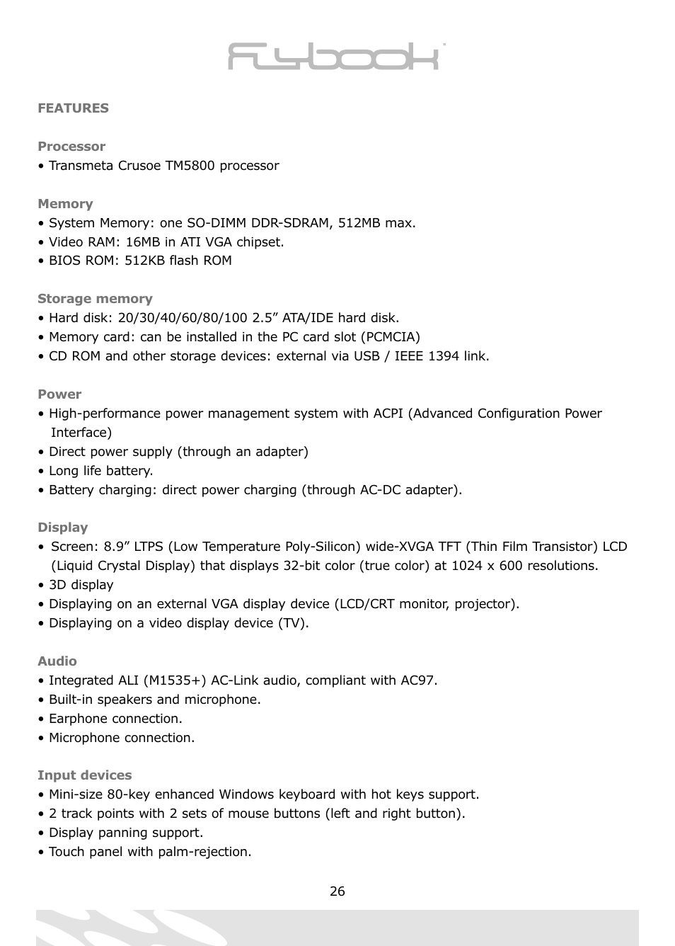 Dialogue Tech Flybook 3G Notebook PC User Manual | Page 26 / 84