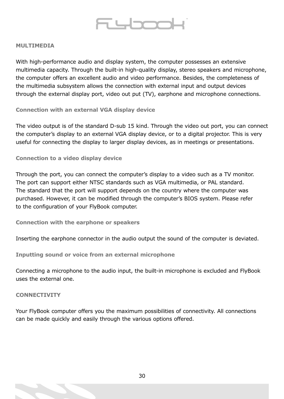 Dialogue Tech Flybook 3G Notebook PC User Manual | Page 30 / 84