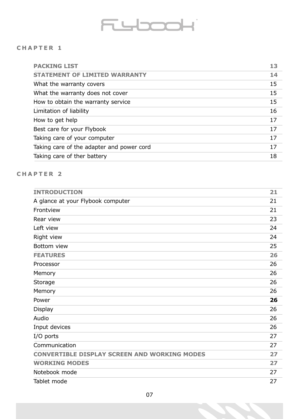 Dialogue Tech Flybook 3G Notebook PC User Manual | Page 7 / 84