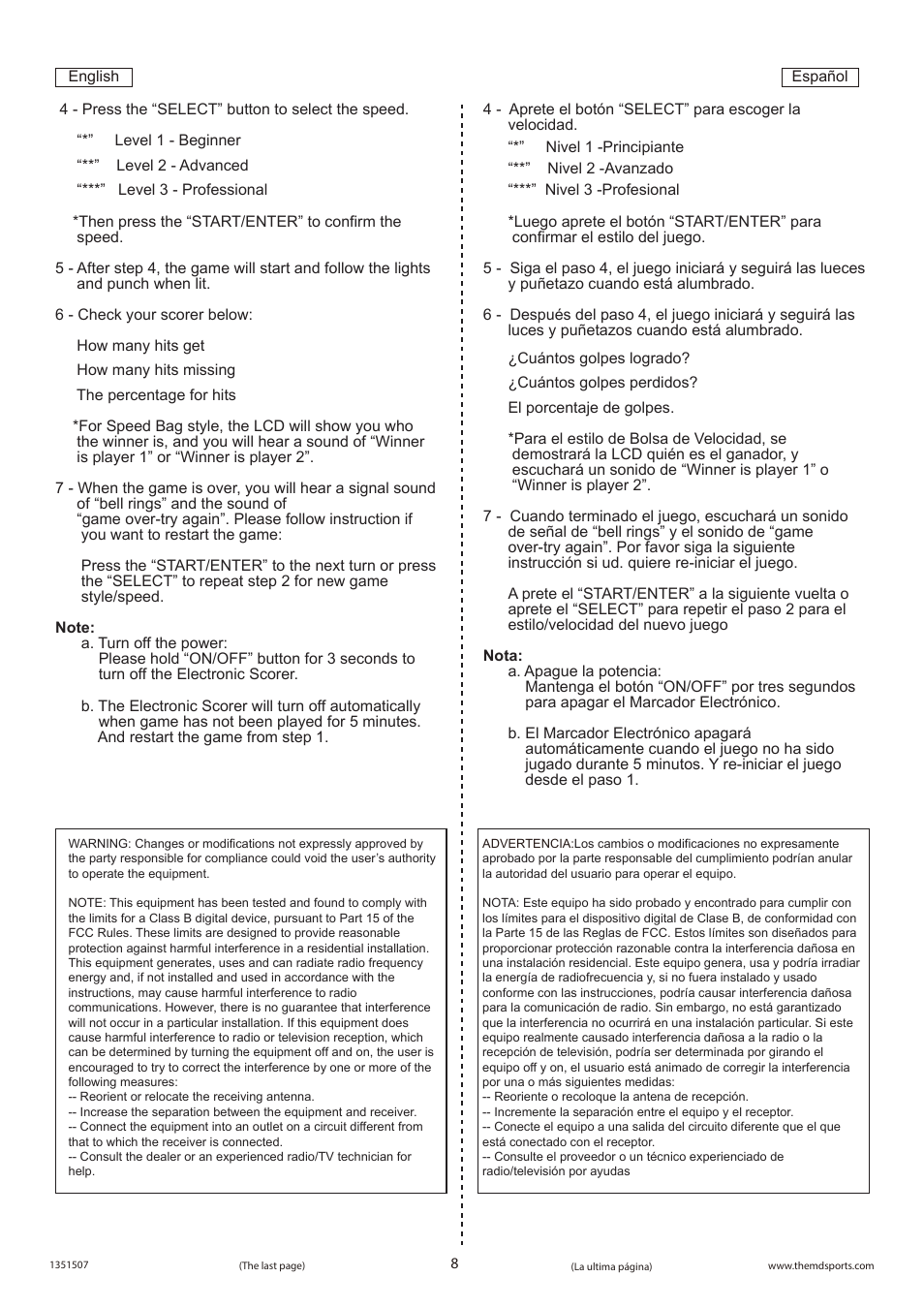 Medal Sports SH1351507 User Manual | Page 9 / 9