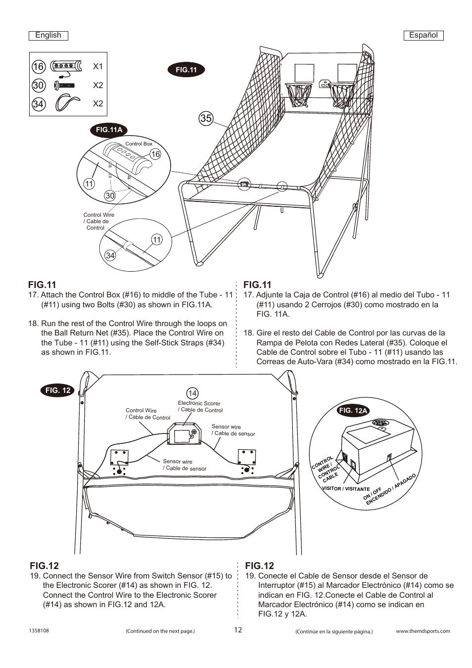 Fig.11, Fig.12 | Medal Sports WMUS1358108 User Manual | Page 13 / 18
