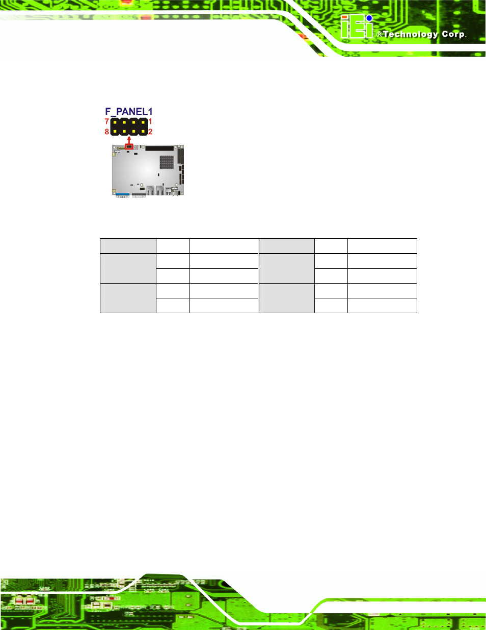 8 lvds backlight inverter connector, Table 3-9: front panel connector pinouts (8-pin), See figure 3-9 | See table 3-9 | Dialogue Tech NANO-PV-D510A User Manual | Page 35 / 169