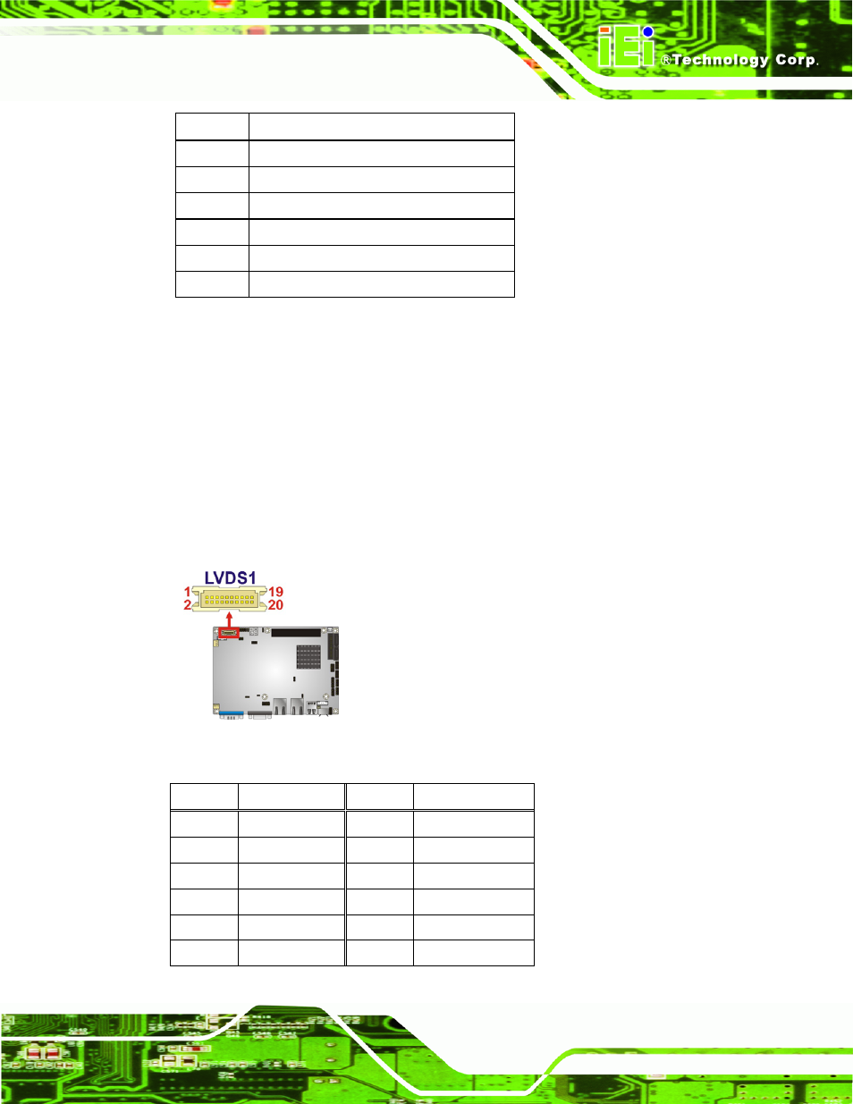 10 lvds lcd connector, Figure 3-12: lvds connector location, Table 3-11: keyboard/mouse connector pinouts | Dialogue Tech NANO-PV-D510A User Manual | Page 37 / 169