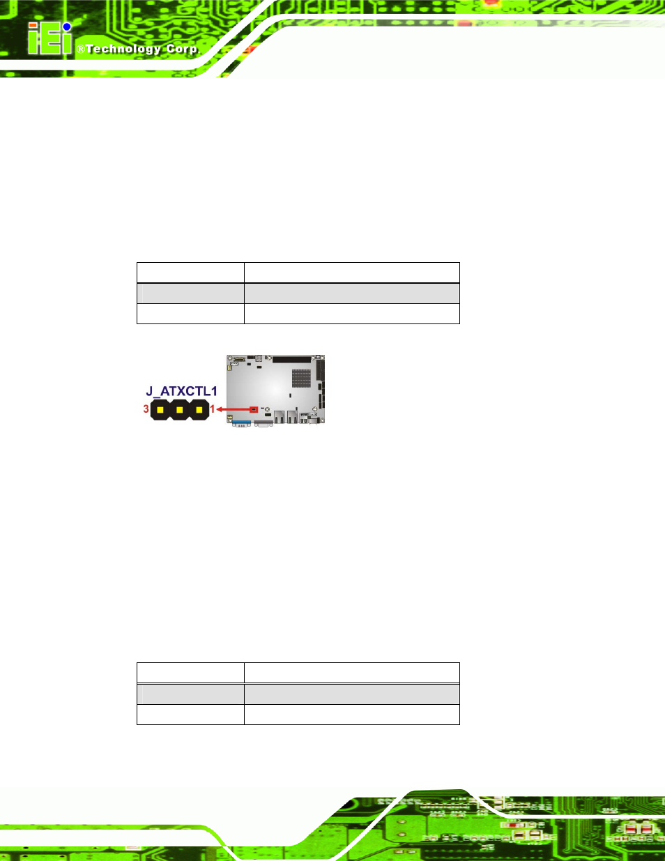 2 at/atx power select jumper settings, 3 clear cmos jumper, Figure 4-4: at/atx power select jumper settings | Table 4-3: at/atx power select jumper settings, Table 4-4: clear bios jumper settings | Dialogue Tech NANO-PV-D510A User Manual | Page 58 / 169