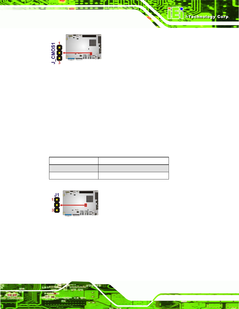 4 com 3 function select jumper, 5 compactflash® card setup, Figure 4-5: clear bios jumper location | Figure 4-6: com 3 function select jumper location, Table 4-5: com 3 function select jumper settings | Dialogue Tech NANO-PV-D510A User Manual | Page 59 / 169