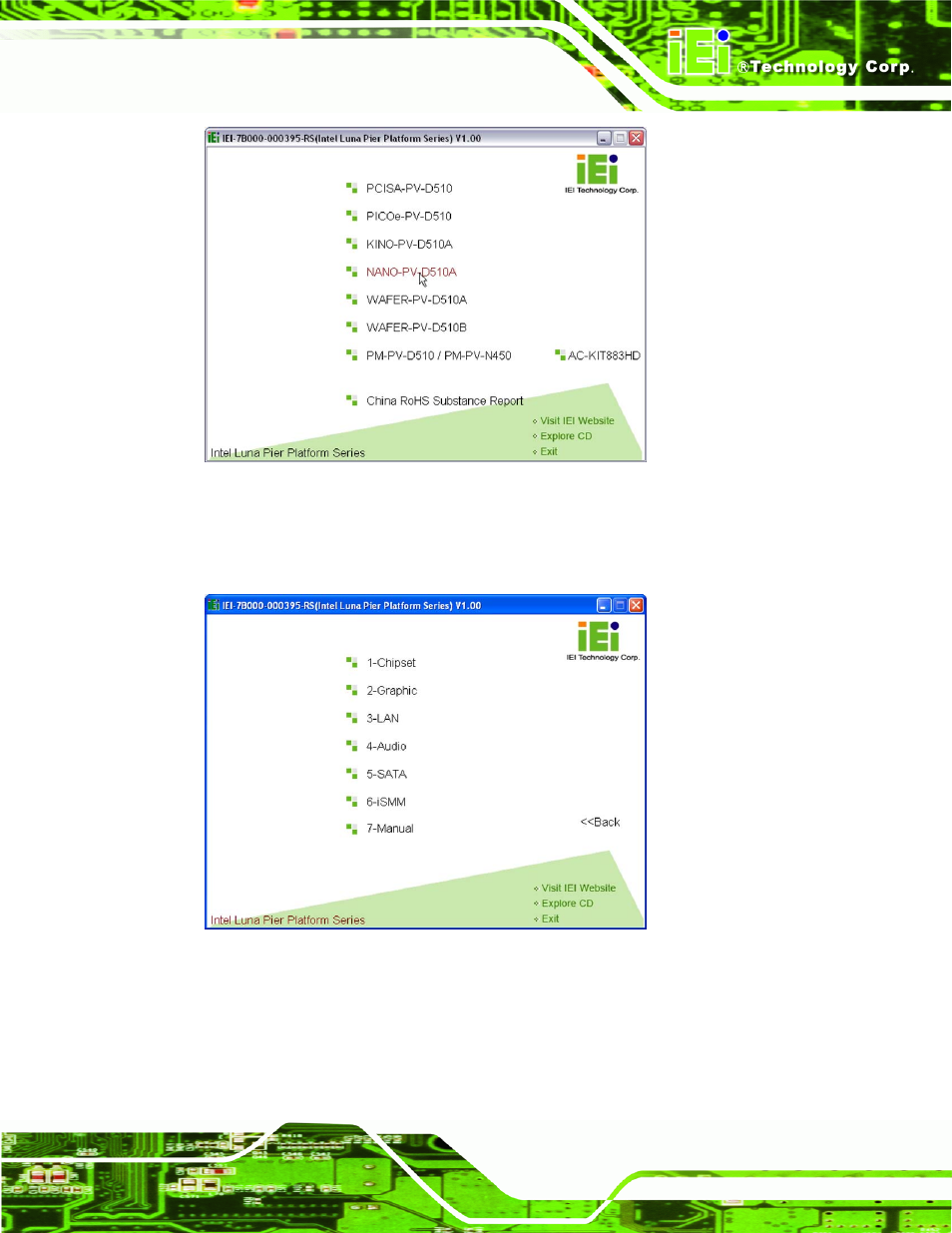 Figure 4-21: introduction screen, Figure 4-22: available drivers | Dialogue Tech NANO-PV-D510A User Manual | Page 75 / 169