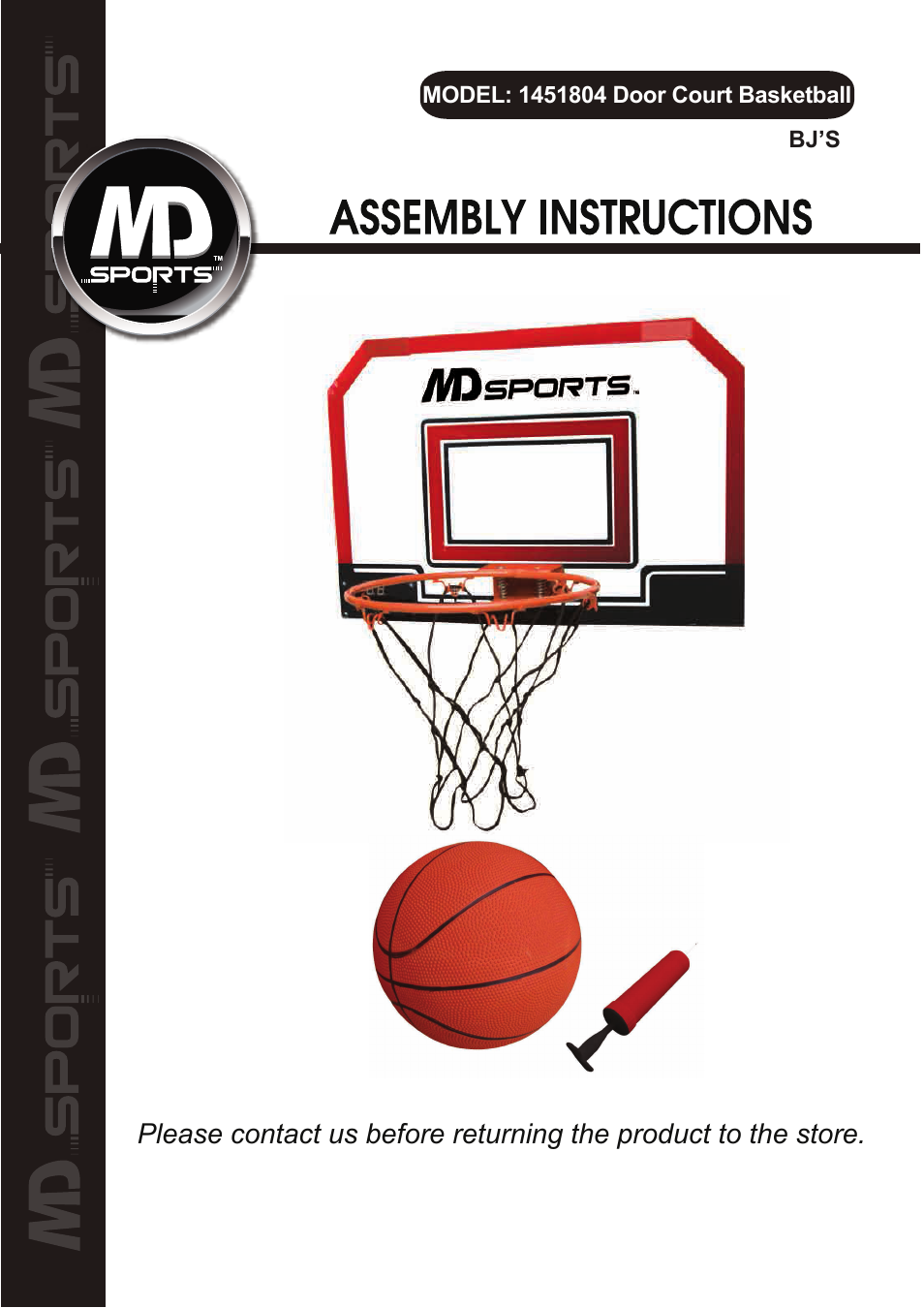Medal Sports BJ1451804 User Manual | 6 pages