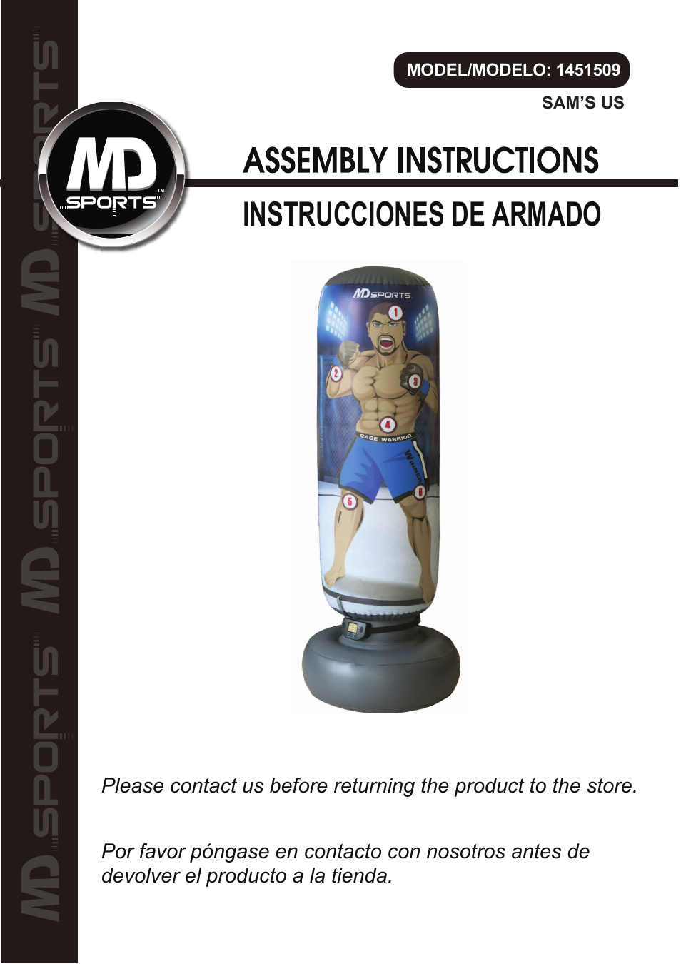 Medal Sports SMUS1451509 User Manual | 10 pages
