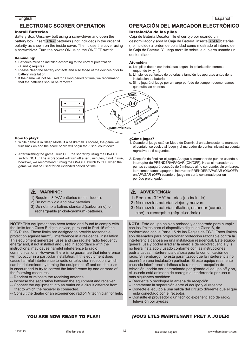 Medal Sports SH1458115 User Manual | Page 15 / 15