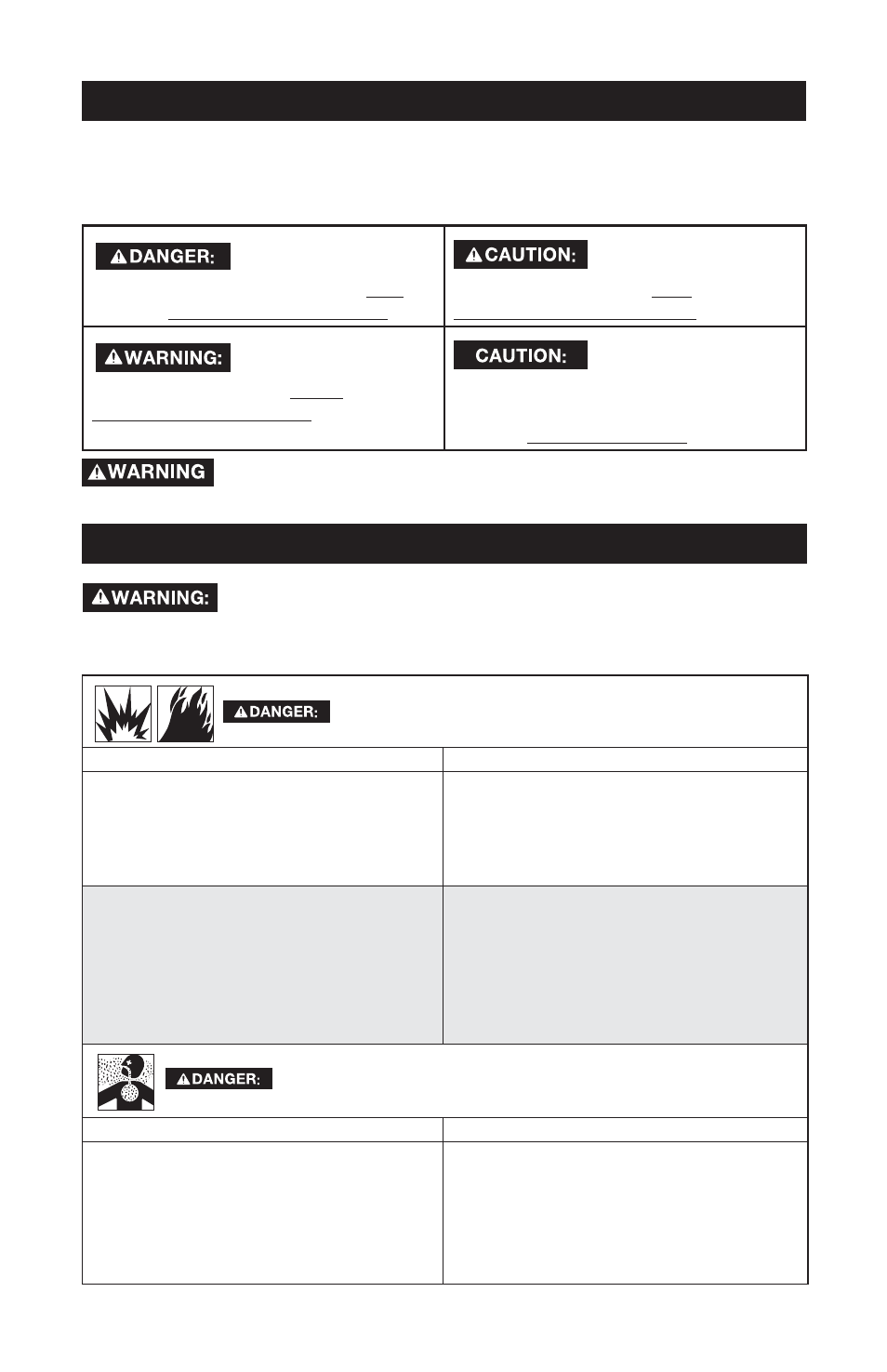 Safety guidelines - definitions, Important safety instructions | DeVillbiss Air Power Company Excell VR1600E User Manual | Page 2 / 56