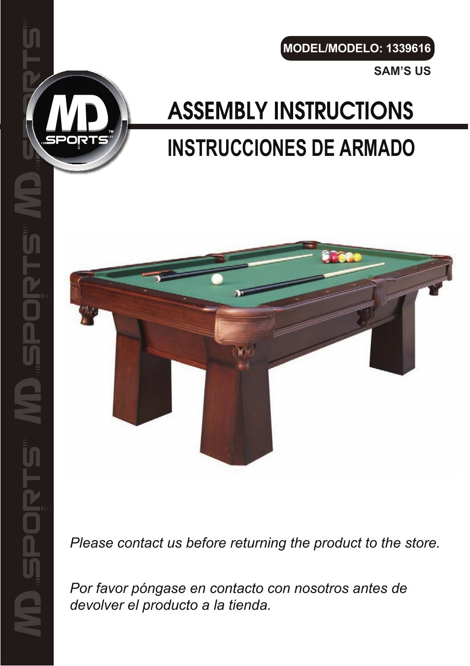Medal Sports SM1339616 User Manual | 9 pages