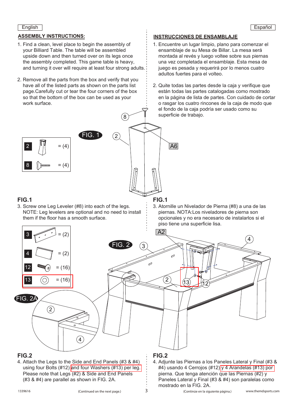 Fig. 1 fig. 2, Fig. 2a | Medal Sports SM1339616 User Manual | Page 5 / 9