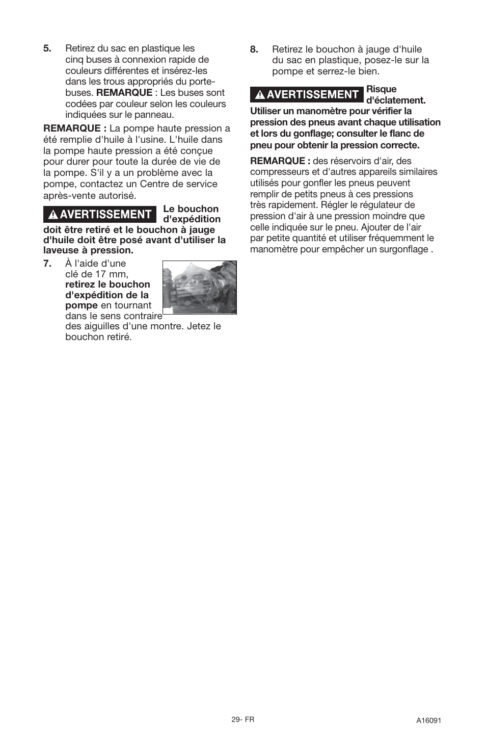 DeVillbiss Air Power Company Devap DVH3000 User Manual | Page 29 / 60