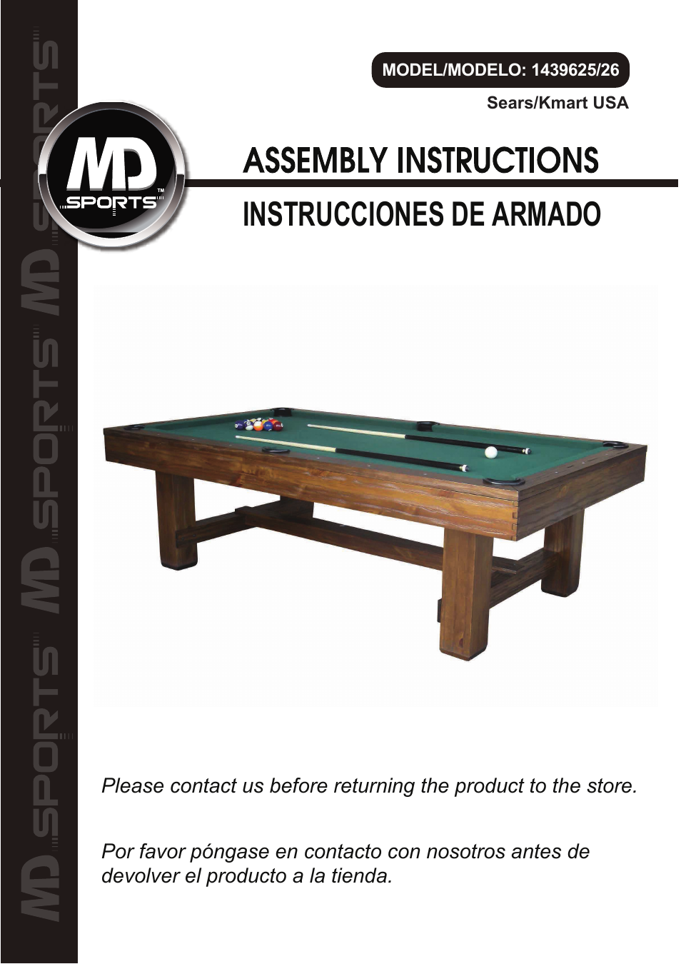 Medal Sports SH1439625/26 User Manual | 8 pages