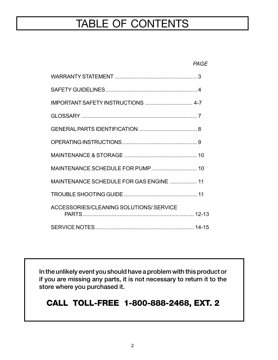 DeVillbiss Air Power Company WG1420 User Manual | Page 2 / 14