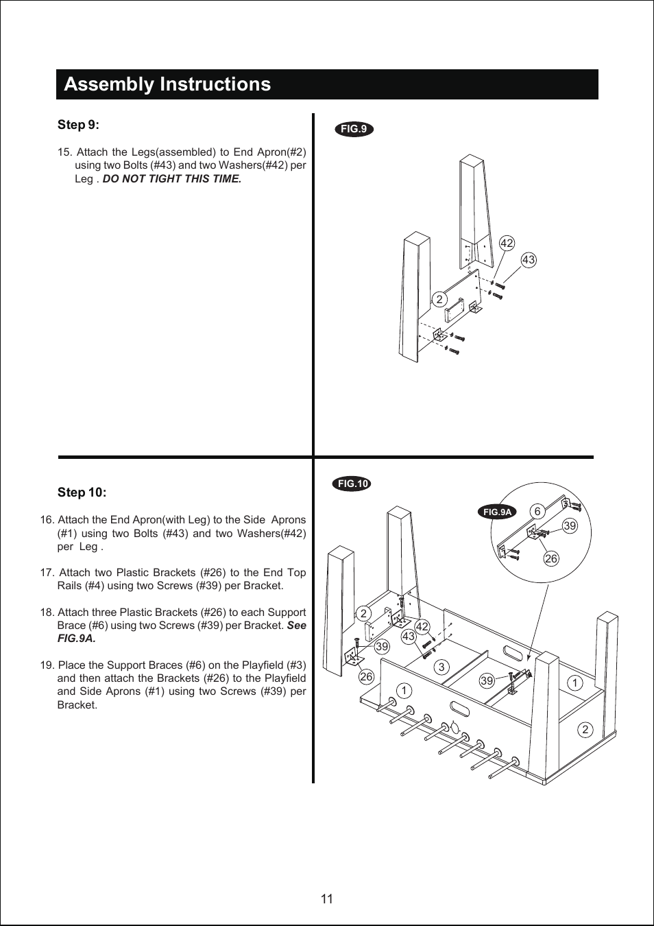 Assembly instructions | Medal Sports YSLSUIG3003/AC25800 User Manual | Page 12 / 13
